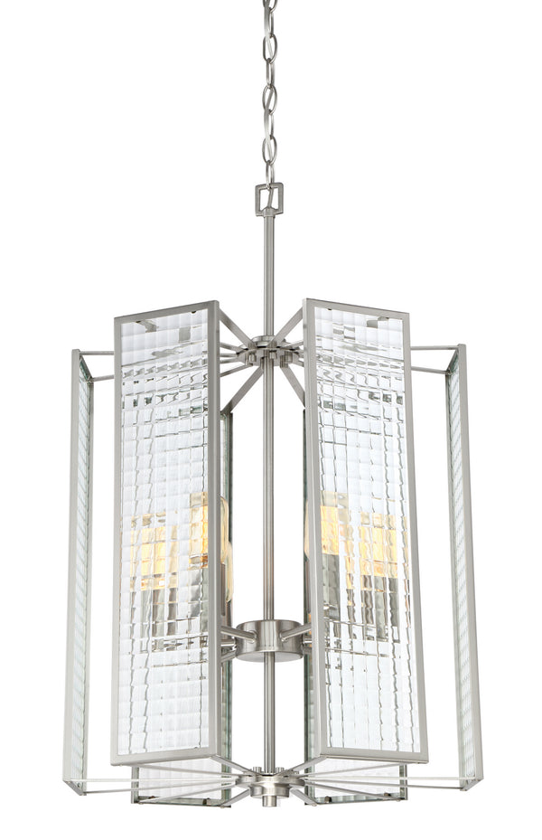 Designers Fountain - 88856-SP - Foyer Pendant - Pivot - Satin Platinum