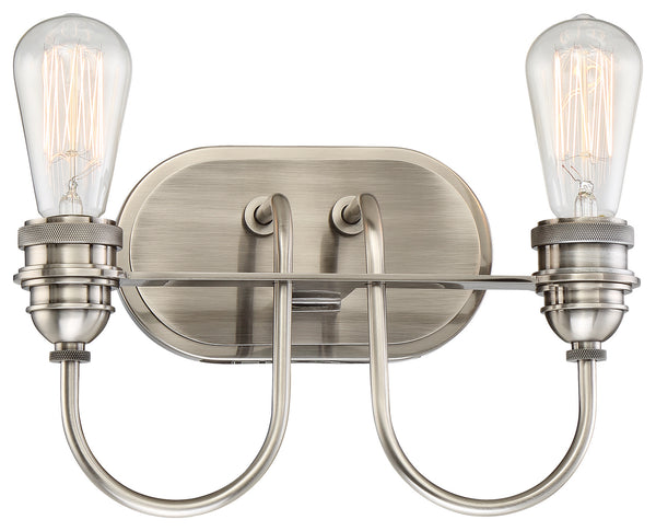 Minka-Lavery - 3452-84B - Two Light Bath - Uptown Edison - Plated Pewter