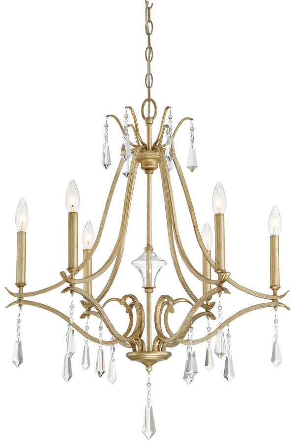 Minka-Lavery - 4446-582 - Six Light Chandelier - Laurel Estate - Brio Gold