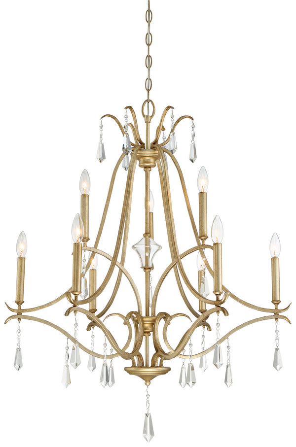 Minka-Lavery - 4449-582 - Nine Light Chandelier - Laurel Estate - Brio Gold