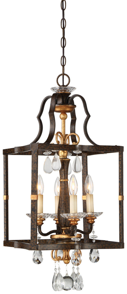 Metropolitan - N6463-652 - Four Light Pendant - Chateau Nobles - Raven Bronze W/Sunburst Gold H