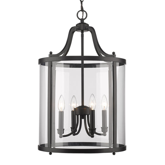 Golden - 1157-4P BLK - Four Light Pendant - Payton BLK - Matte Black