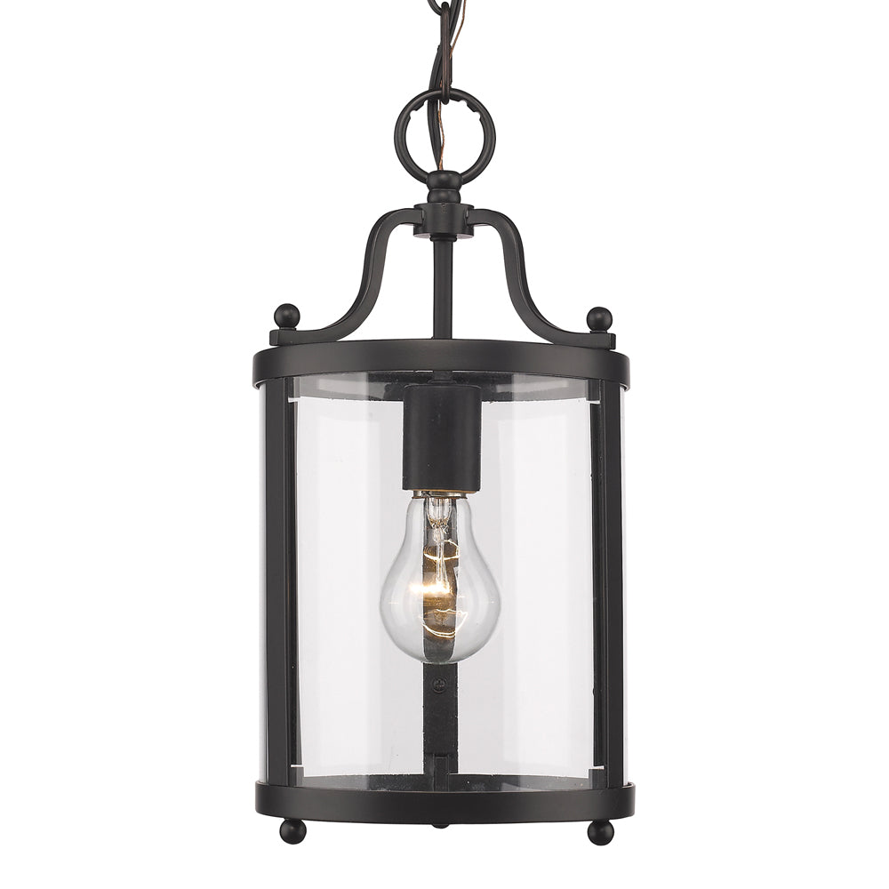 Golden - 1157-M1L BLK - One Light Mini Pendant - Payton BLK - Matte Black