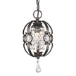 Golden - 1323-M1L EBB - One Light Mini Pendant - Ella EBB - Brushed Etruscan Bronze