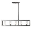 Golden - 2074-LP CH-CLR - Five Light Linear Pendant - Smyth CH - Chrome