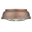 Golden - 7312-FM CP - Two Light Flush Mount - Bartlett CP - Copper Patina