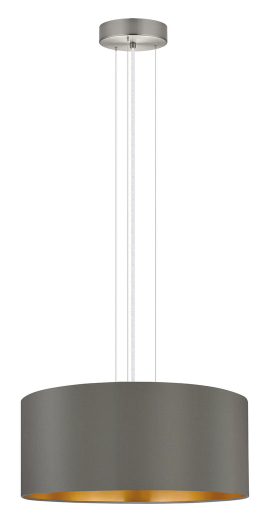 Eglo USA - 31608A - Three Light Pendant - Maserlo - Satin Nickel