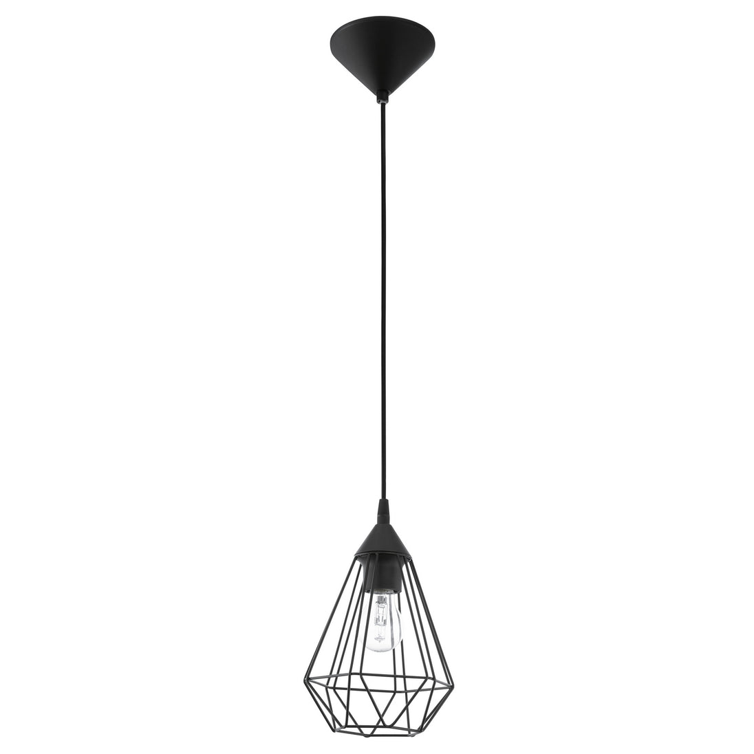 Eglo USA - 94187A - One Light Pendant - Tarbes - Matte Black