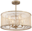 Minka-Lavery - 4434-252 - Four Light Semi Flush Mount - Sara'S Jewel - Nanti Champaign Silver