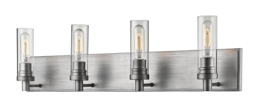 Z-Lite - 3000-4V-OS - Four Light Vanity - Persis - Old Silver