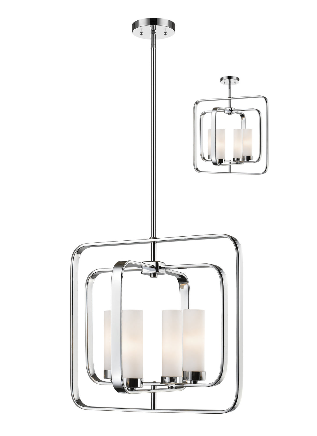 Z-Lite - 6000SFC-CH - Four Light Pendant - Aideen - Chrome