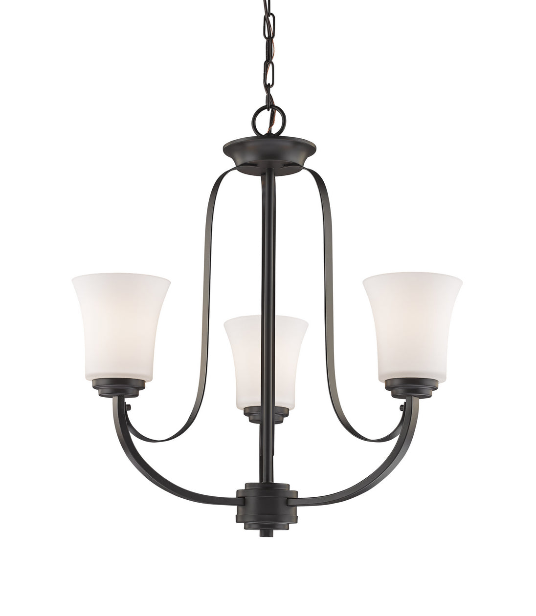 Z-Lite - 7000-3BRZ - Three Light Chandelier - Halliwell - Bronze