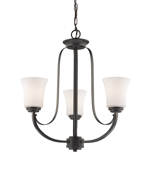 Z-Lite - 7000-3BRZ - Three Light Chandelier - Halliwell - Bronze