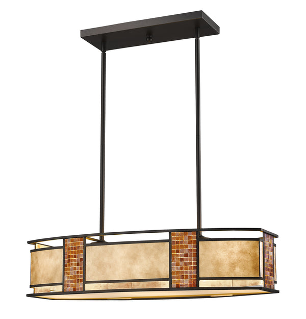 Z-Lite - Z32-55IS - Four Light Linear Chandelier - Parkwood - Bronze