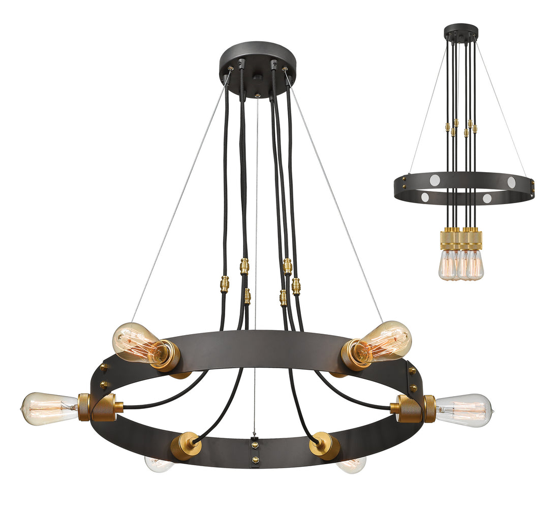 Z-Lite - 8001-6C-BRZ - Six Light Chandelier - Troubadour - Bronze