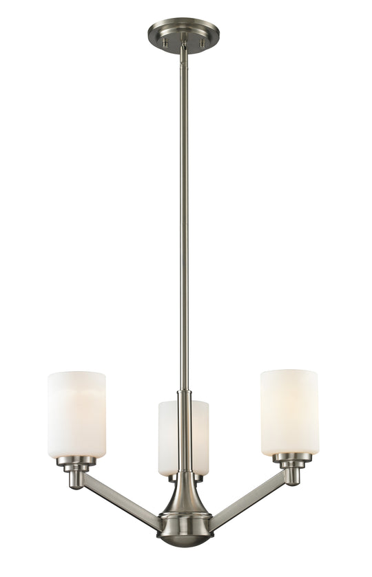 Z-Lite - 410-3 - Three Light Chandelier - Montego - Brushed Nickel