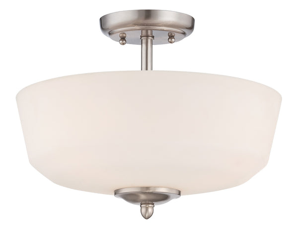 Designers Fountain - 15006-SF-35 - Three Light Semi-Flush Mount - Darcy - Brushed Nickel