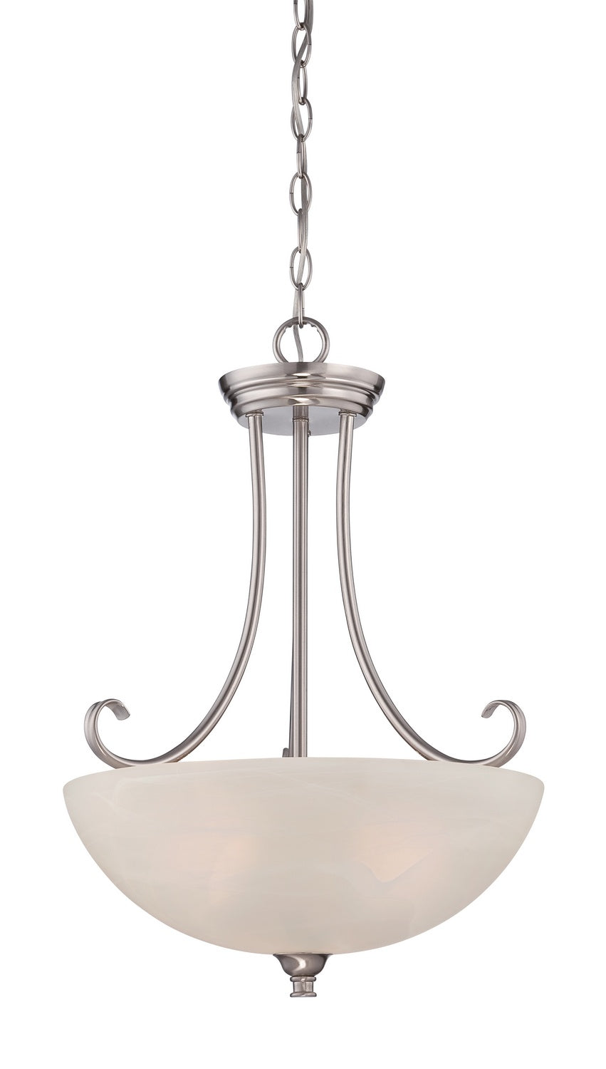 Designers Fountain - 85131-SP - Three Light Pendant - Kendall - Satin Platinum