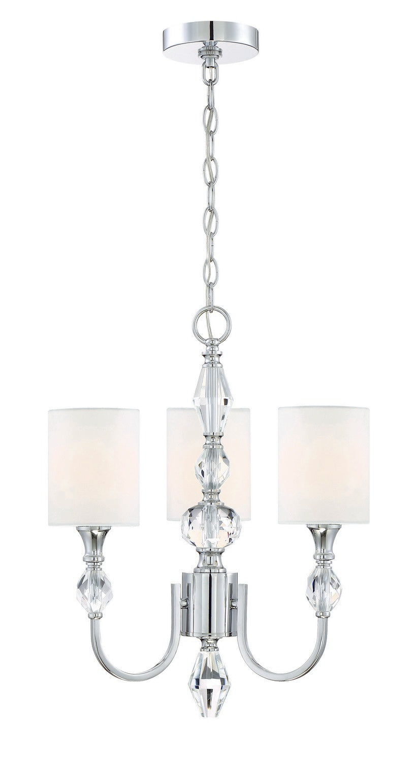 Designers Fountain - 89983-CH - Three Light Chandelier - Evi - Chrome