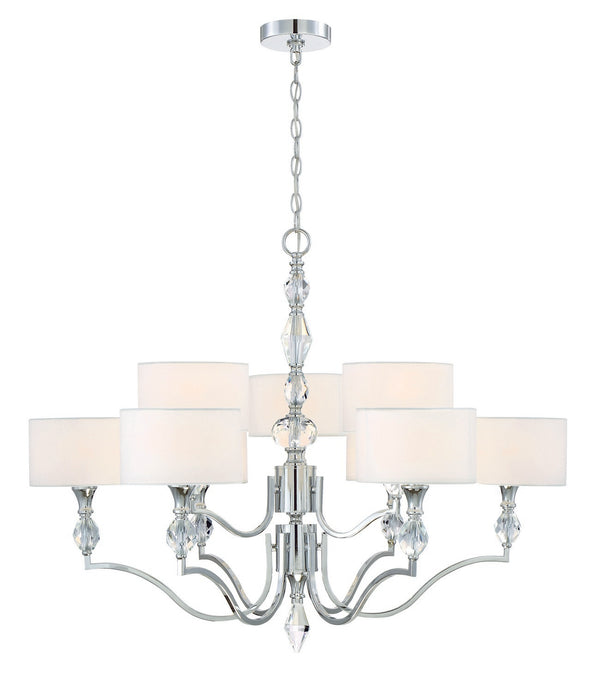 Designers Fountain - 89989-CH - Nine Light Chandelier - Evi - Chrome