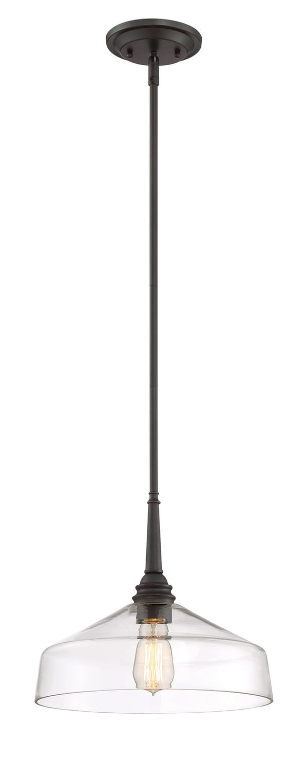 Designers Fountain - 90232-SB - One Light Pendant - Foundry - Satin Bronze