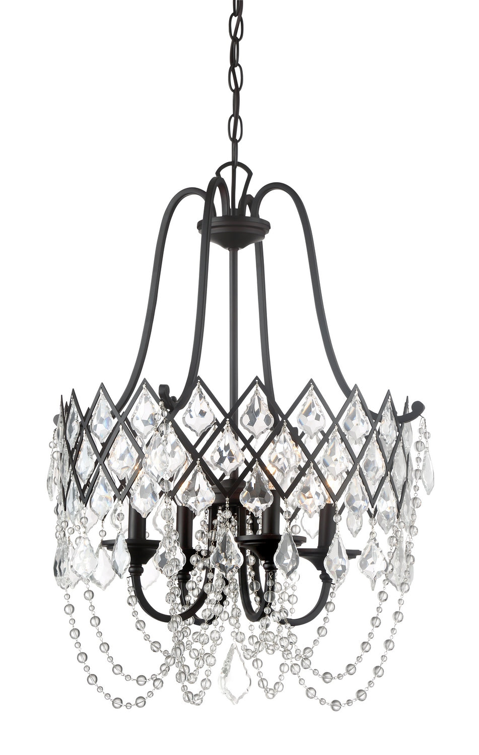 Designers Fountain - 90331-VB - Four Light Pendant - Ravina - Vintage Bronze