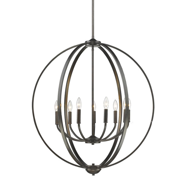 Golden - 3167-9 EB - Nine Light Chandelier - Colson EB - Etruscan Bronze