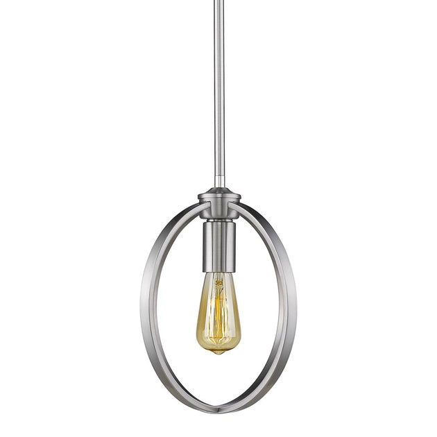 Golden - 3167-M1L PW - One Light Mini Pendant - Colson PW - Pewter