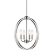 Golden - 3167-4P PW - Four Light Chandelier - Colson PW - Pewter