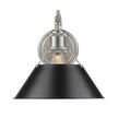 Golden - 3306-1W PW-BLK - One Light Wall Sconce - Orwell PW - Pewter