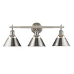 Golden - 3306-BA3 PW-PW - Three Light Bath Vanity - Orwell PW - Pewter