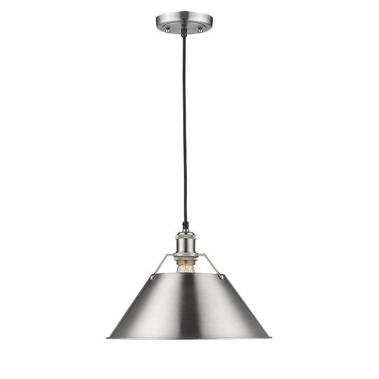 Golden - 3306-L PW-PW - One Light Pendant - Orwell PW - Pewter