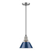 Golden - 3306-S PW-NVY - One Light Pendant - Orwell PW - Pewter