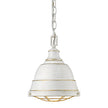 Golden - 7312-S FW - One Light Mini Pendant - Bartlett FW - French White