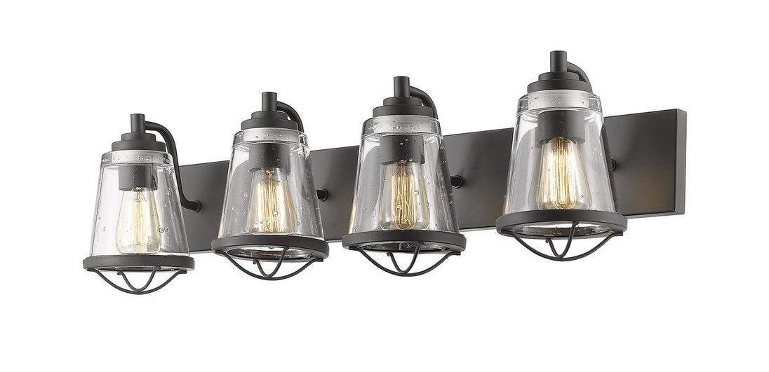 Z-Lite - 444-4V-BRZ - Four Light Vanity - Mariner - Bronze