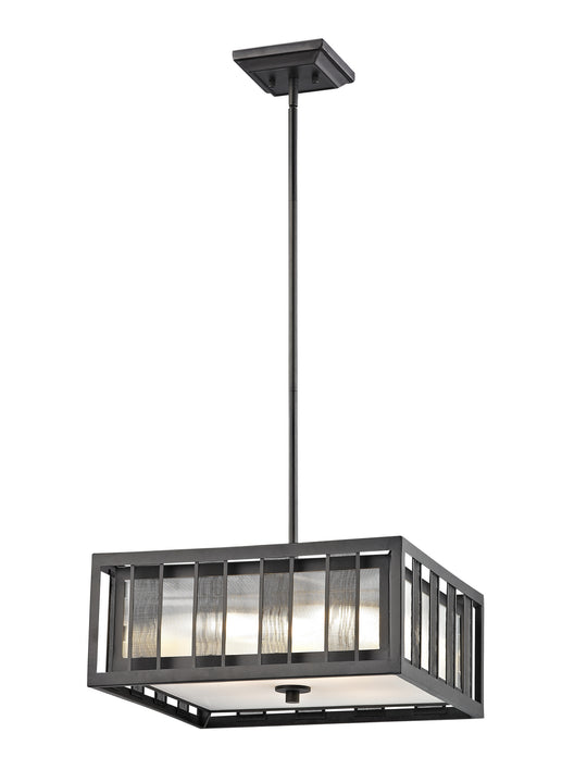 Z-Lite - Z18-58P-C - Four Light Pendant - Meridional - Bronze