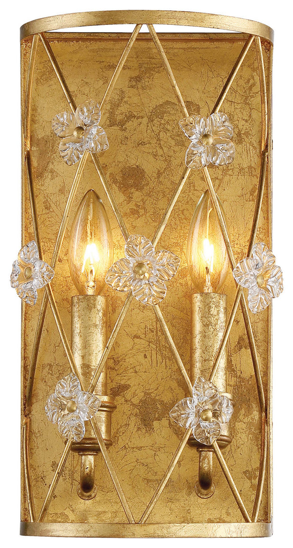 Metropolitan - N6561-596 - Two Light Wall Sconce - Victoria Park - Elara Gold