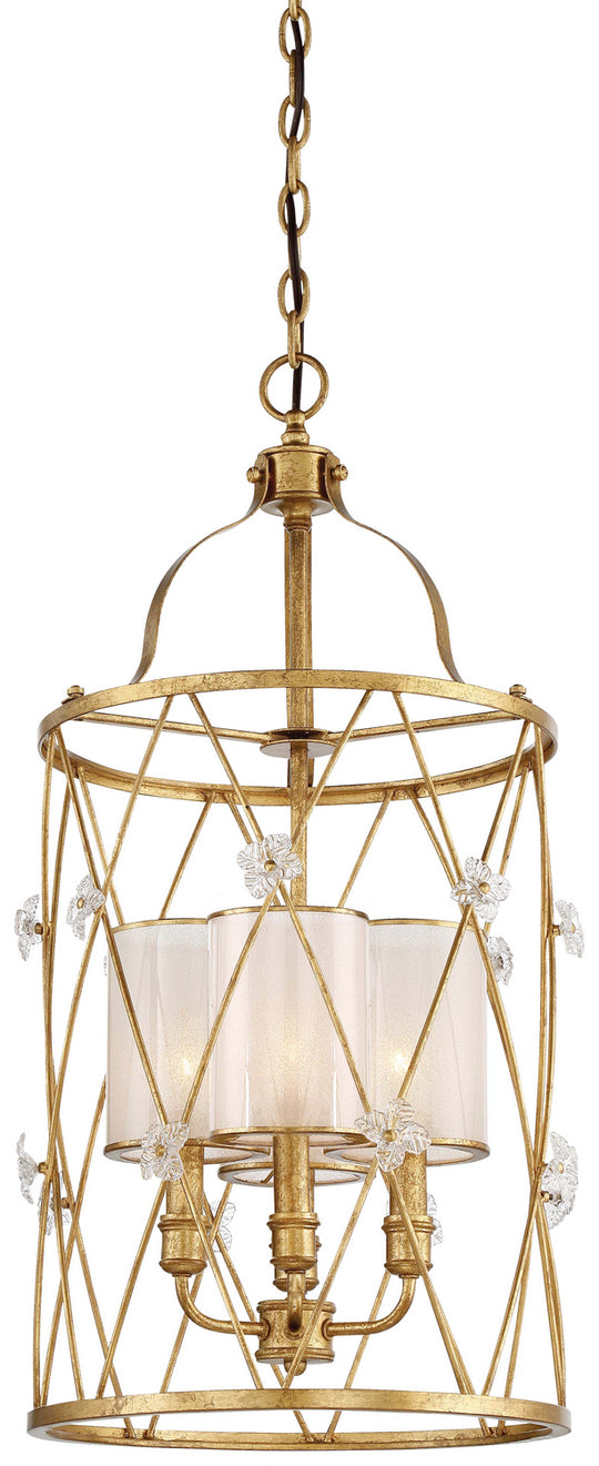 Metropolitan - N6562-596 - Three Light Pendant - Victoria Park - Elara Gold