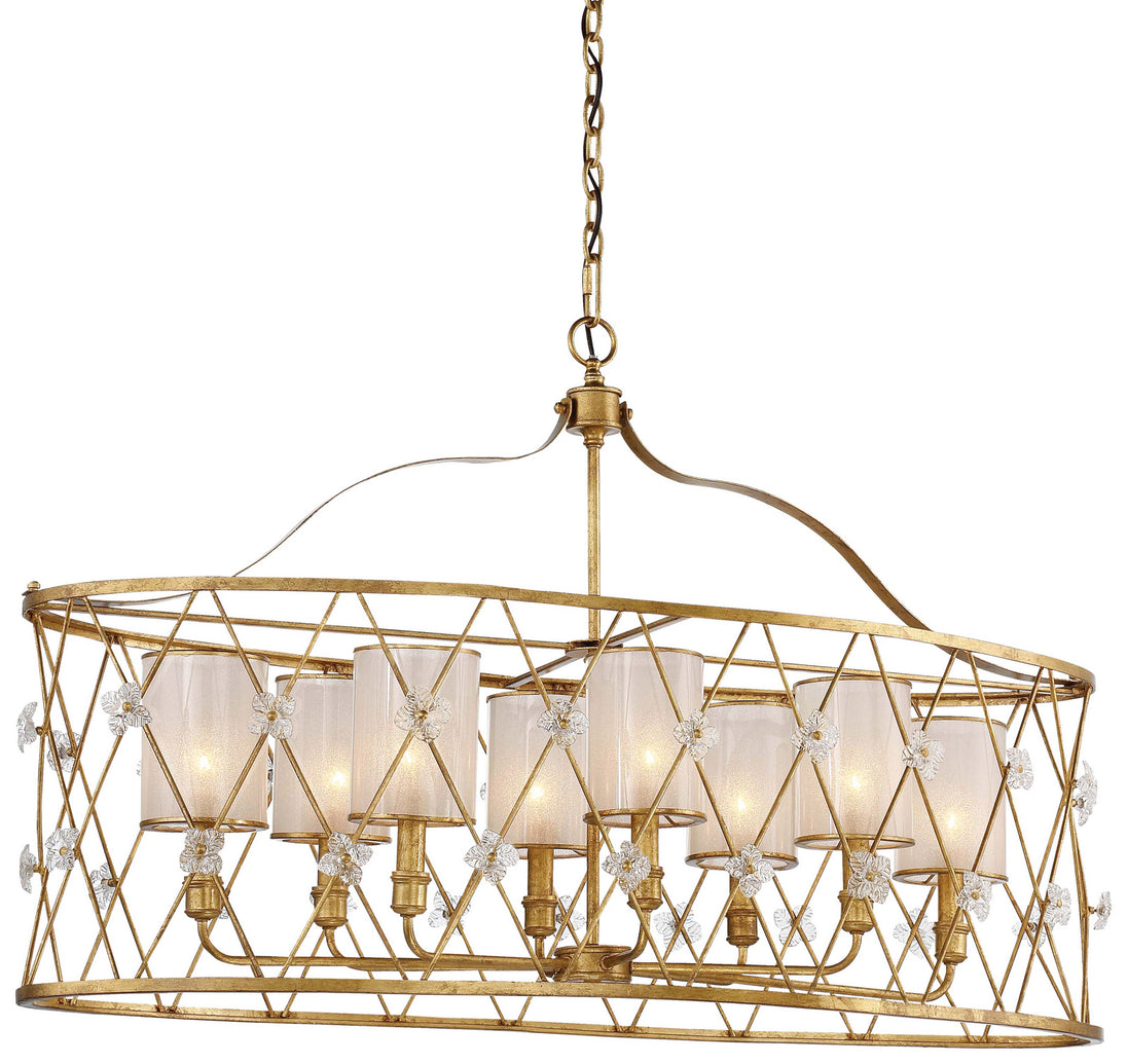 Metropolitan - N6568-596 - Eight Light Island Pendant - Victoria Park - Elara Gold