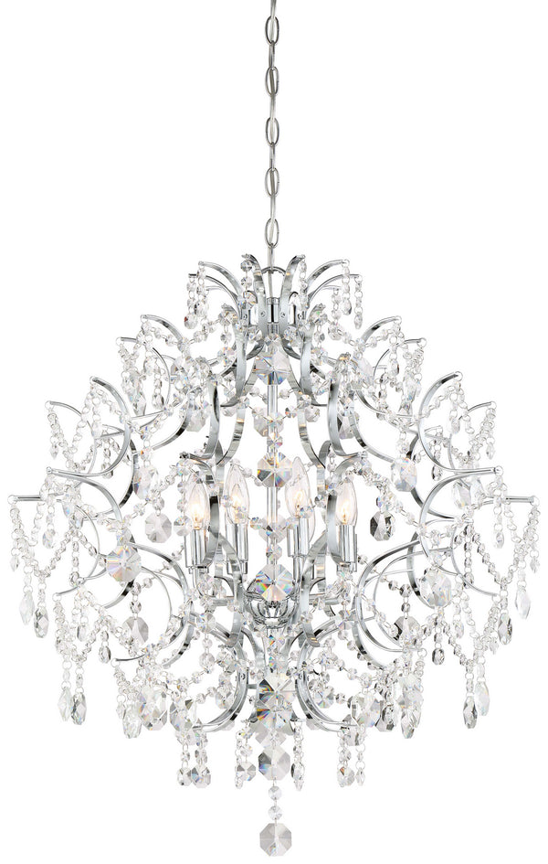 Minka-Lavery - 3158-77 - Eight Light Chandelier - Isabella'S Crown - Chrome