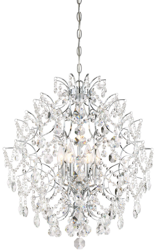 Minka-Lavery - 3157-77 - Six Light Chandelier - Isabella'S Crown - Chrome