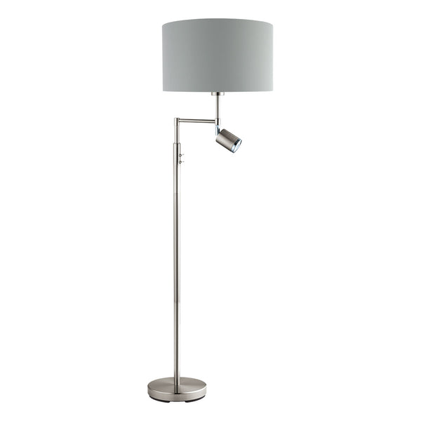 Eglo USA - 201828A - Two Light Floor Lamp - Santander - Matte Nickel