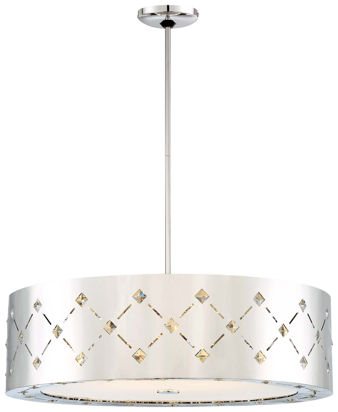 George Kovacs - P1035-077-L - LED Pendant - Crowned - Chrome