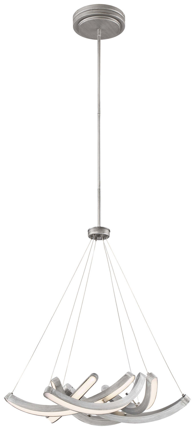 George Kovacs - P1336-665-L - LED Pendant - Swing Time - Brushed Silver