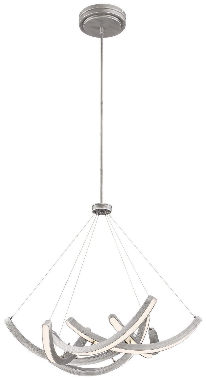 George Kovacs - P1337-665-L - LED Pendant - Swing Time - Brushed Silver