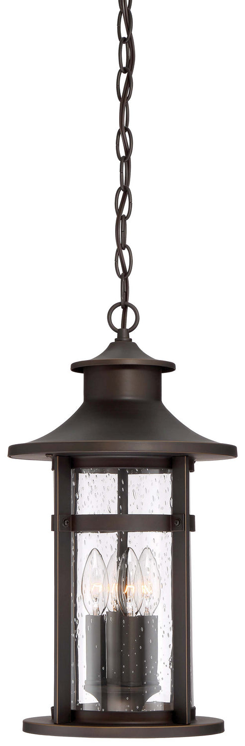 Minka-Lavery - 72554-143C - Four Light Outdoor Chain Hung - Highland Ridge - Oil Rubbed Bronze W/ Gold High