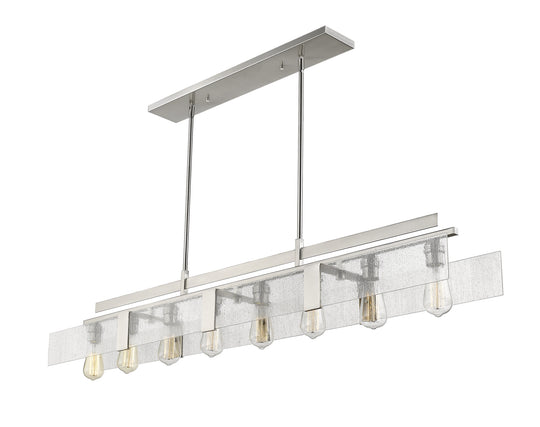 Z-Lite - 3002-58BN - Eight Light Linear Chandelier - Gantt - Brushed Nickel