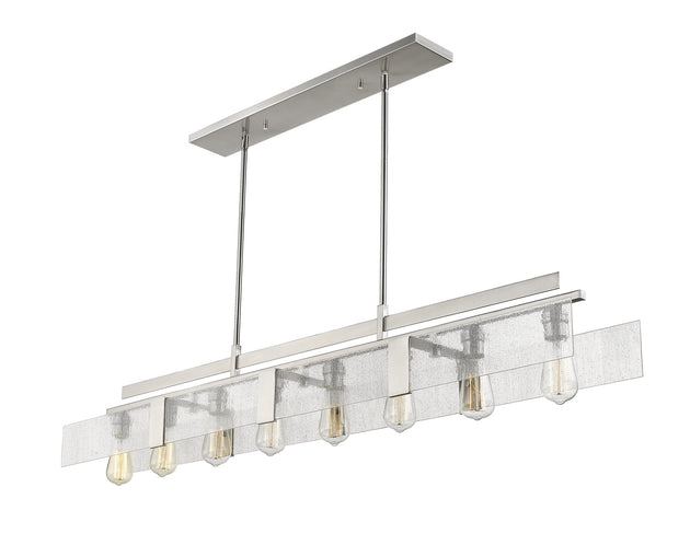 Z-Lite - 3002-58BN - Eight Light Linear Chandelier - Gantt - Brushed Nickel