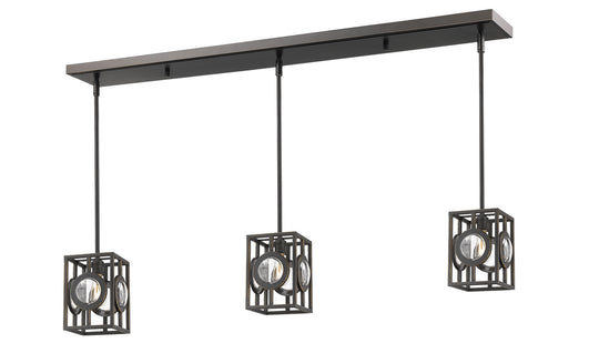 Z-Lite - 448MP-3OB - Three Light Linear Chandelier - Port - Olde Bronze