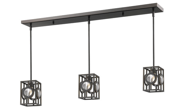 Z-Lite - 448MP-3OB - Three Light Linear Chandelier - Port - Olde Bronze